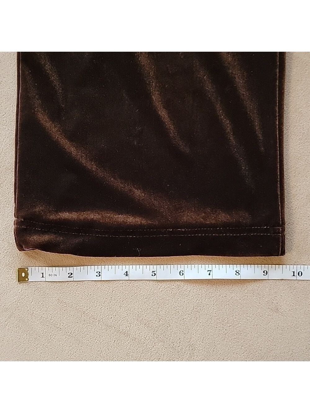 LT Sport Chocolate Velour Pull-On Dress Pants Size XL EUC - Picture 8 of 8